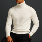 Men’s Sweater With Clean Rib Finish | Turtleneck - Mason Luxor