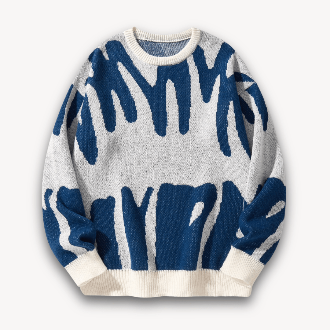 Men’s Sweater with Pattern Design | Long - Mason Luxor
