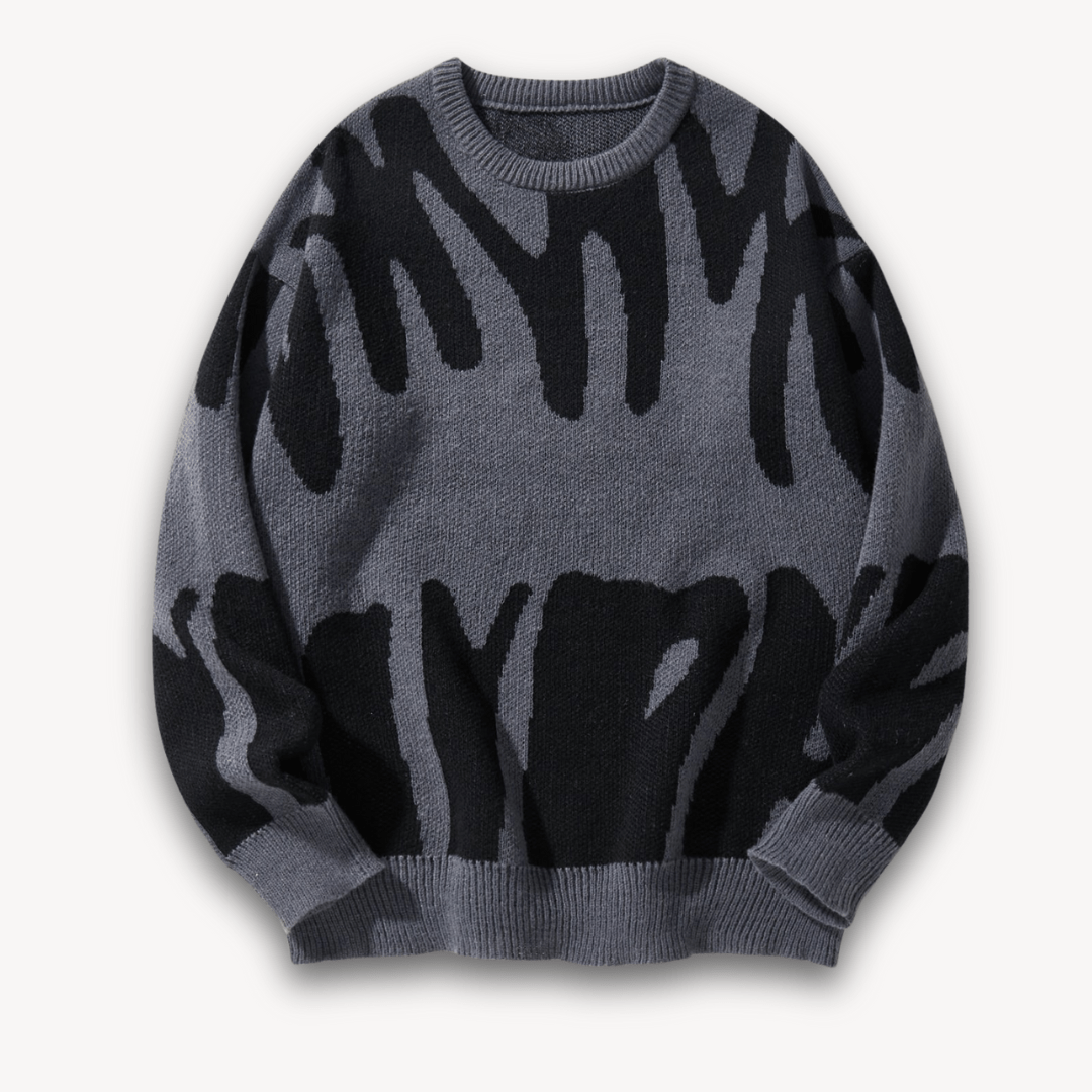 Men’s Sweater with Pattern Design | Long - Mason Luxor