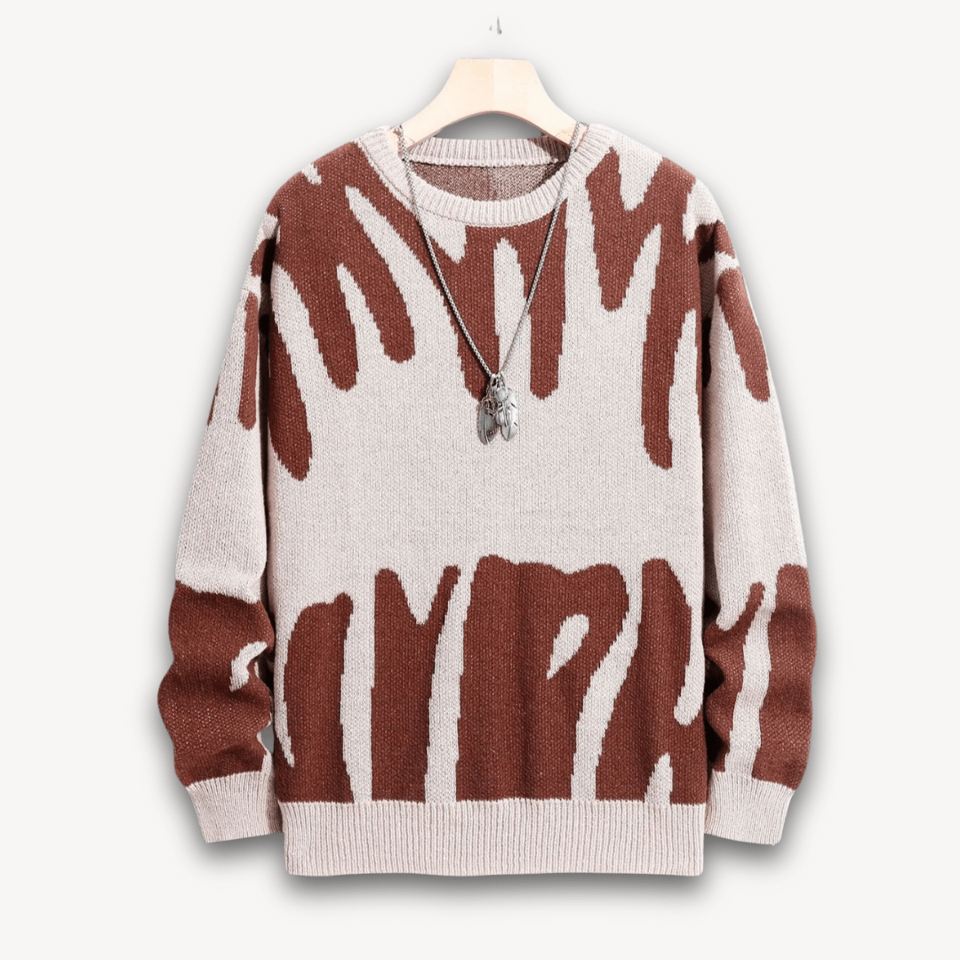 Men’s Sweater with Pattern Design | Long - Mason Luxor
