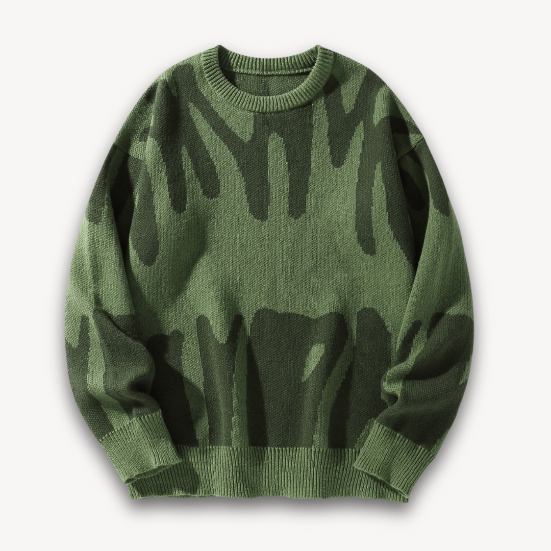 Men’s Sweater with Pattern Design | Long - Mason Luxor