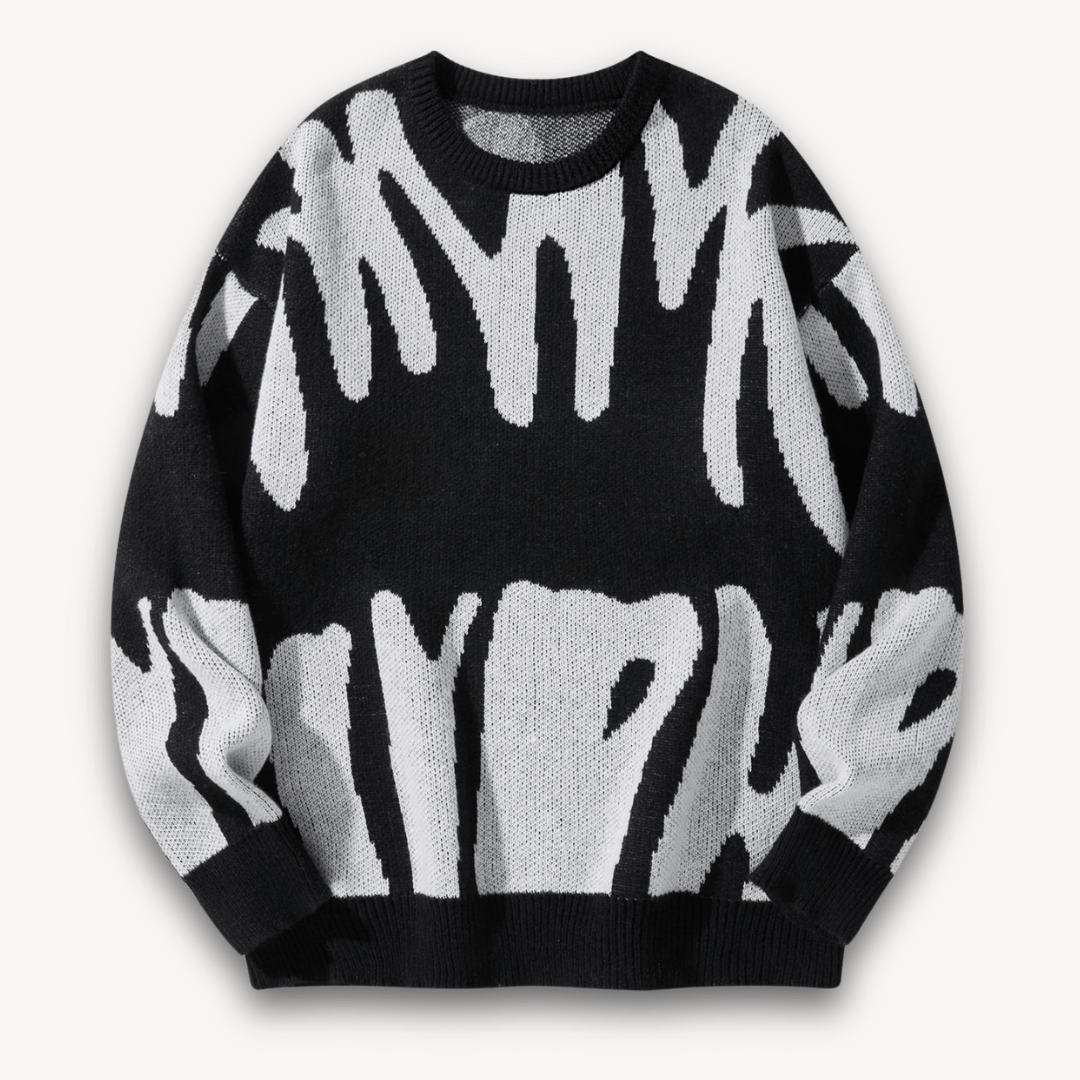 Men’s Sweater with Pattern Design | Long - Mason Luxor