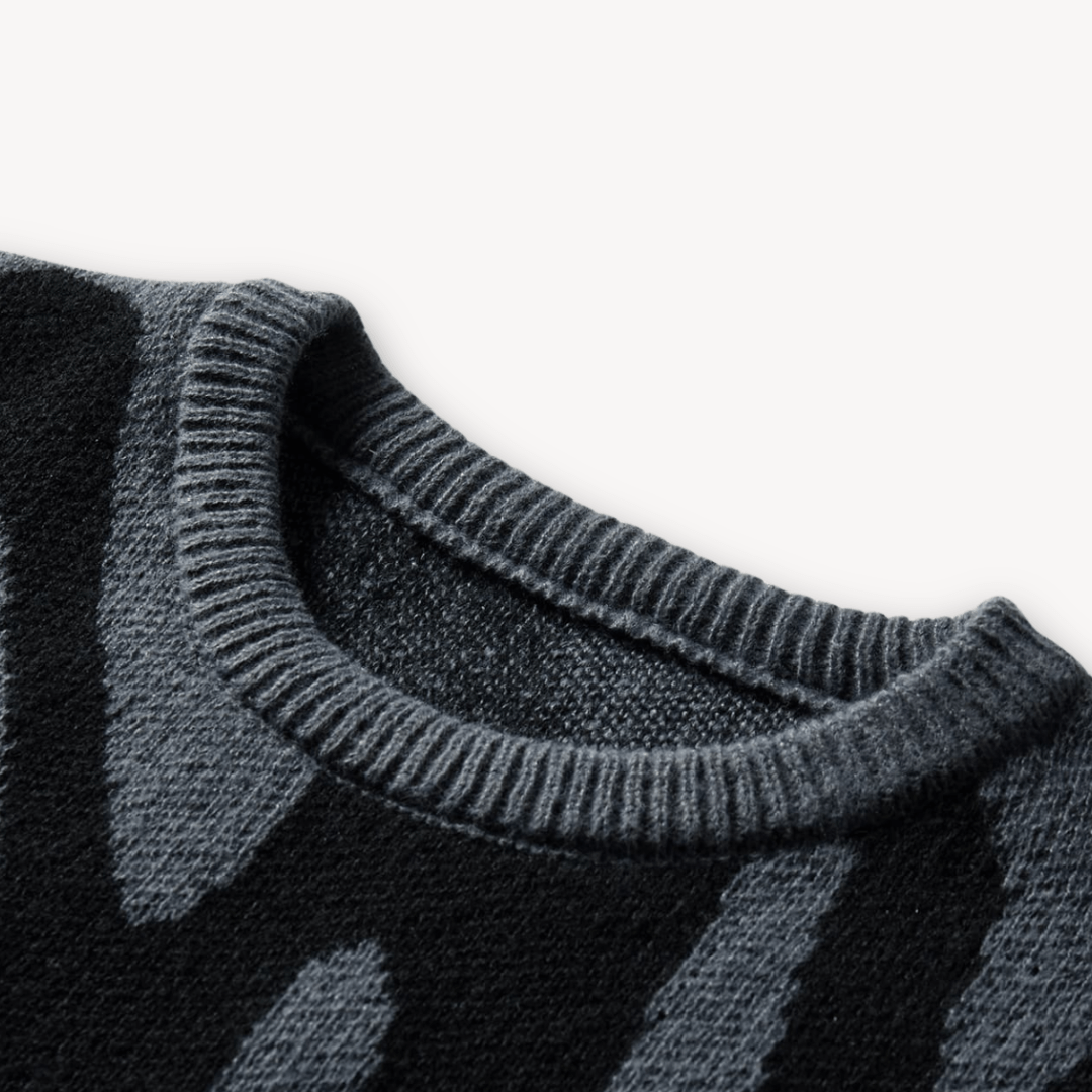 Men’s Sweater with Pattern Design | Long - Mason Luxor
