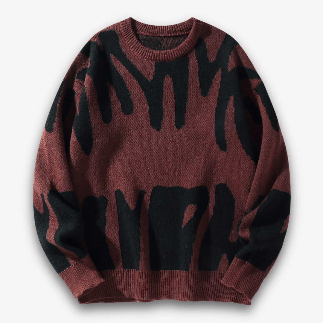 Men’s Sweater with Pattern Design | Long - Mason Luxor