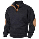 Men’s Sweatshirt With Button Collar | Longline - Mason Luxor