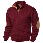 Men’s Sweatshirt With Button Collar | Longline - Mason Luxor