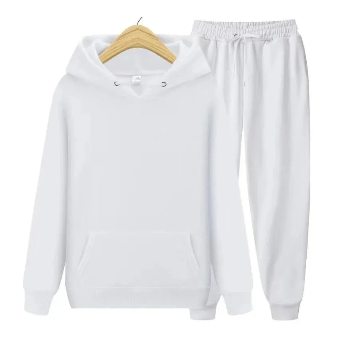 Men’s Tracksuits With Kangaroo Pocket Hoodie | Set - Mason Luxor