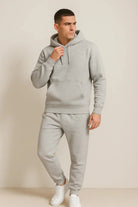 Men’s Tracksuits With Kangaroo Pocket Hoodie | Set - Mason Luxor