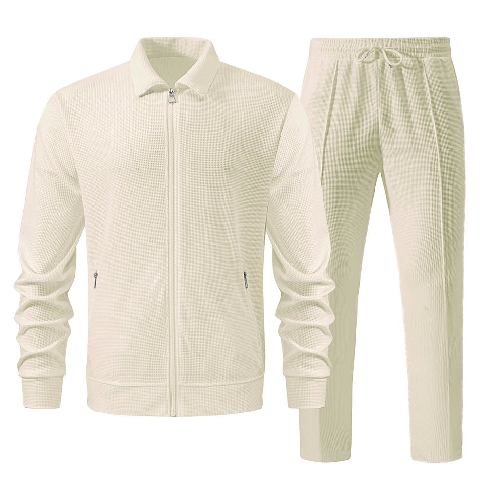Men’s Tracksuits With Textured Zip Jacket | Set - Mason Luxor
