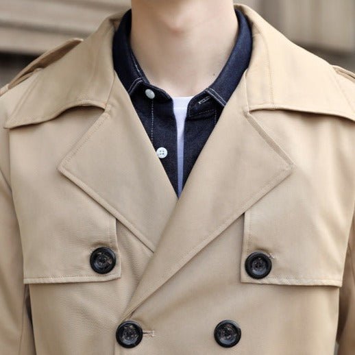 Men’s Trench Coat With Double Buttons | Modern - Mason Luxor
