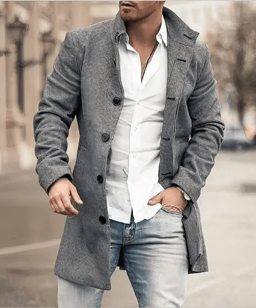 Men’s Trench Coat With Slim Fit | Casual - Mason Luxor