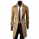 Men’s Trench Coat With Wide Lapel | Winter - Mason Luxor