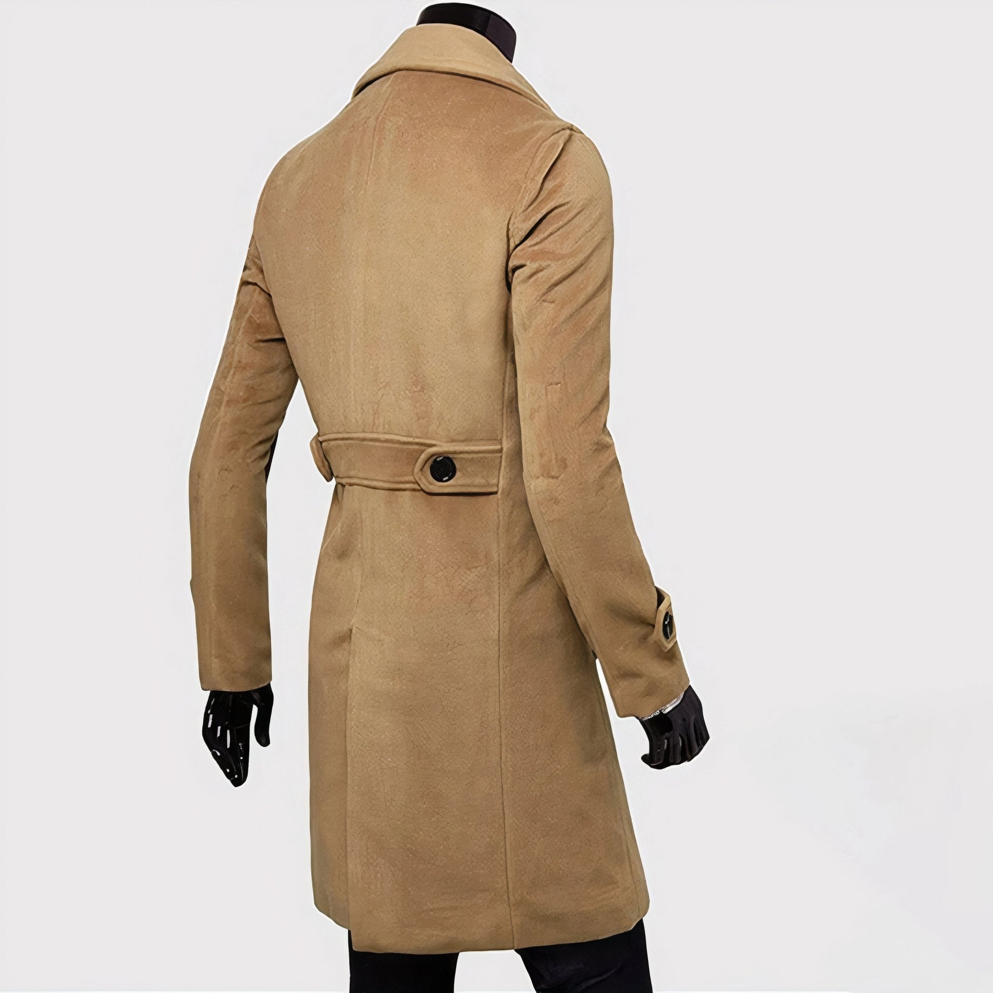 Men’s Trench Coat With Wide Lapel | Winter - Mason Luxor
