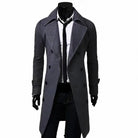 Men’s Trench Coat With Wide Lapel | Winter - Mason Luxor