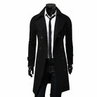 Men’s Trench Coat With Wide Lapel | Winter - Mason Luxor