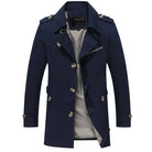 Men’s Trench Coat With Zip Chest Pocket | Winter - Mason Luxor