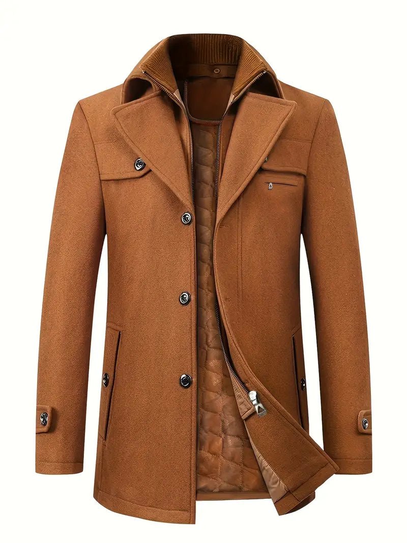 Men’s Trench Coat With Zip Closure | Winter - Mason Luxor
