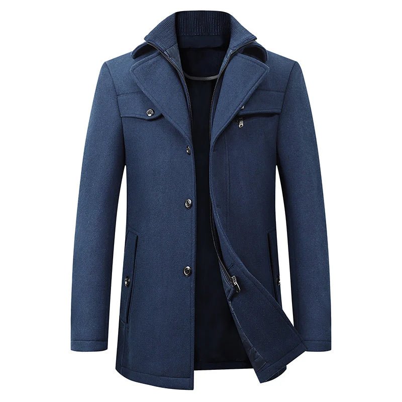 Men’s Trench Coat With Zip Closure | Winter - Mason Luxor