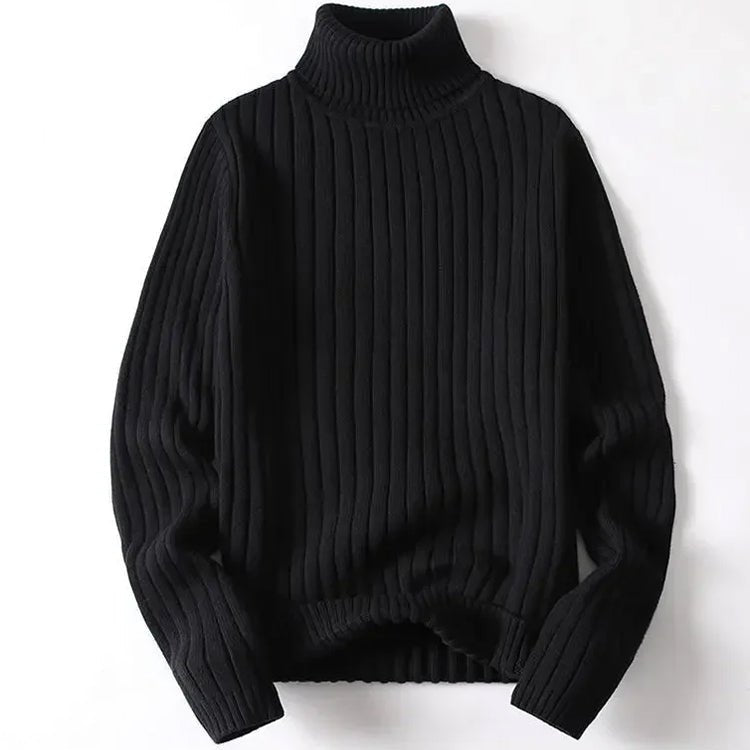 Men’s Turtleneck Jumpers With Ribbed Design | Winter - Mason Luxor