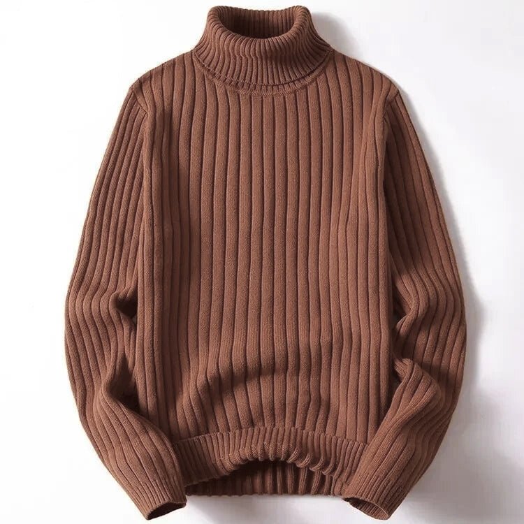 Men’s Turtleneck Jumpers With Ribbed Design | Winter - Mason Luxor