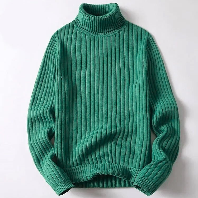 Men’s Turtleneck Jumpers With Ribbed Design | Winter - Mason Luxor