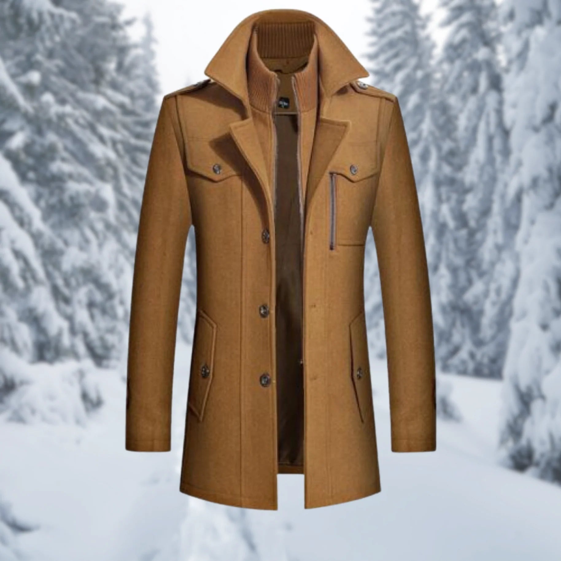 Men’s Winter Coats With High Collar | Trench - Mason Luxor