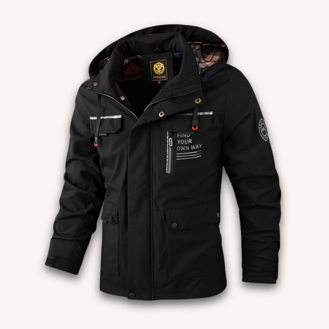 Men’s Winter Jacket with Checked Lining | Waterproof - Mason Luxor