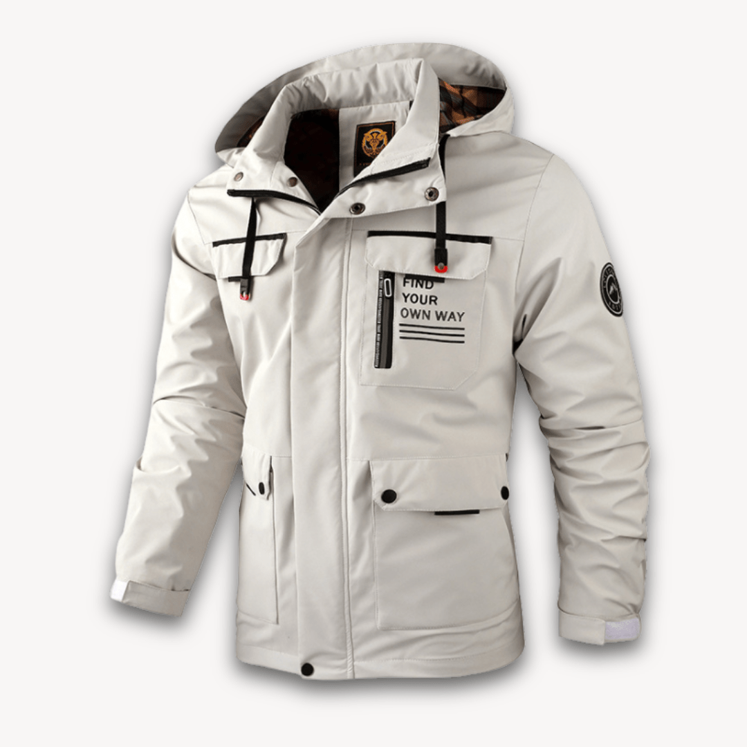 Men’s Winter Jacket with Checked Lining | Waterproof - Mason Luxor
