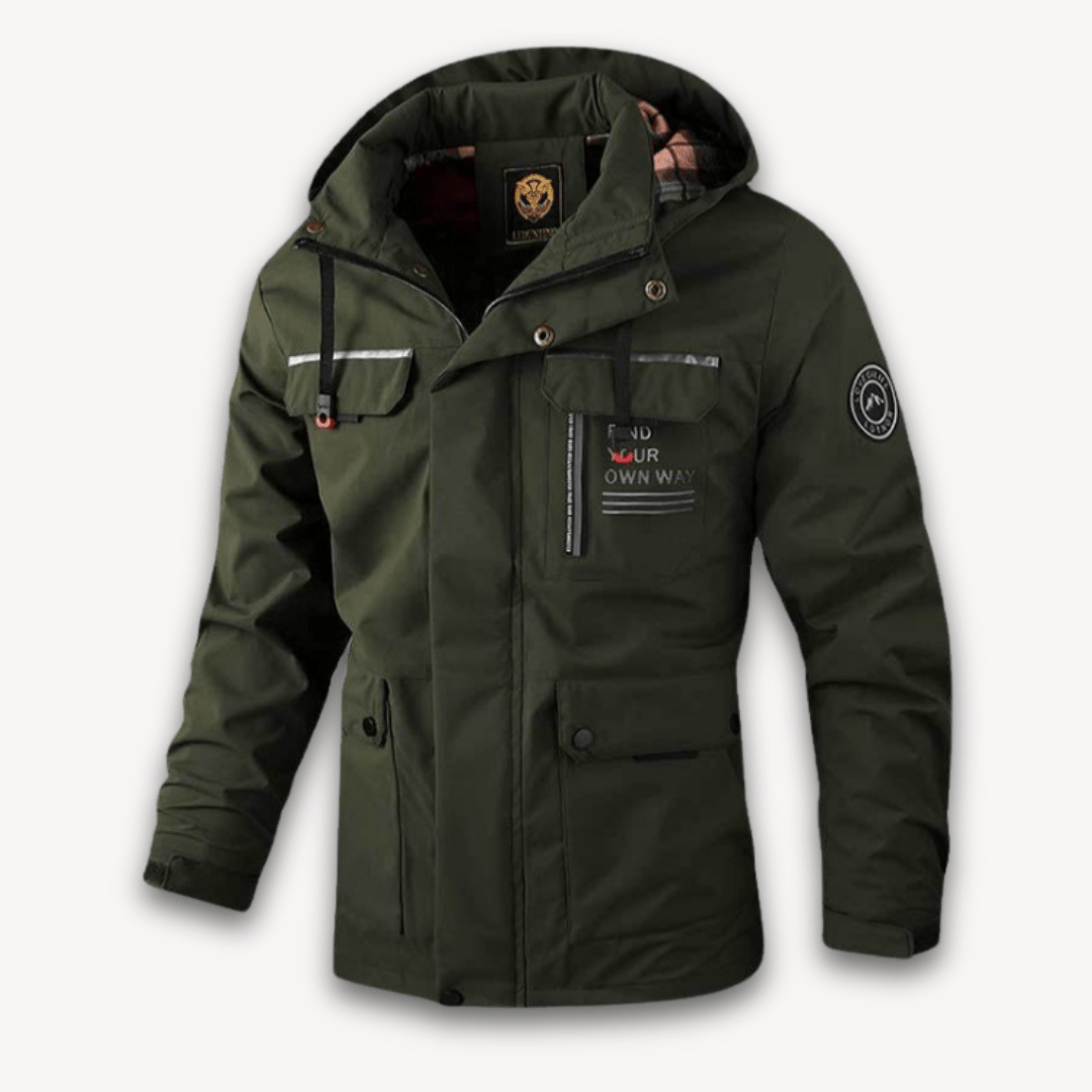 Men’s Winter Jacket with Checked Lining | Waterproof - Mason Luxor
