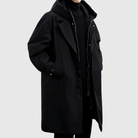 Men’s Winter Trench Coat with Faux Fur Lining | Long - Mason Luxor