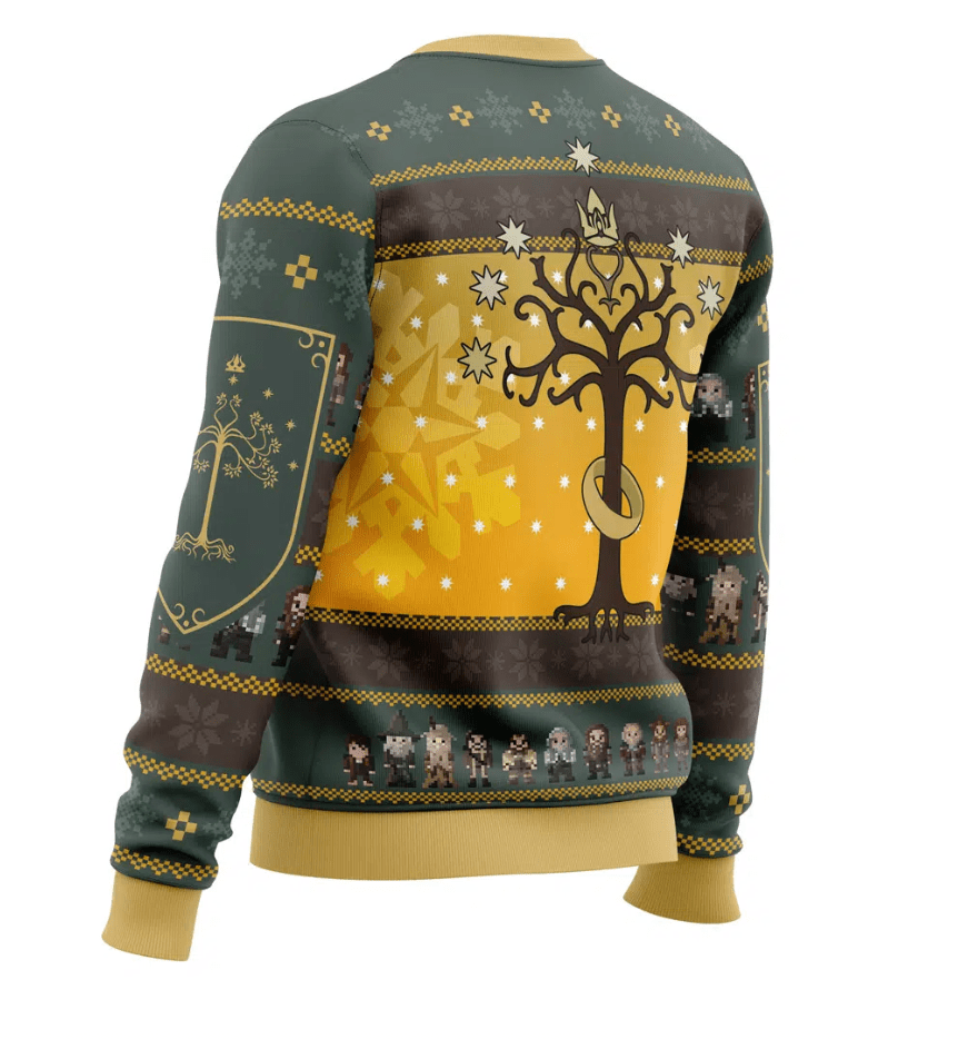 Men’s Yellow Christmas Jumper With Character Design | Funny - Mason Luxor