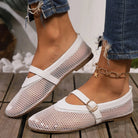 Mesh Ballet Flats for Women – Breathable Summer Mary Jane Shoes - Mason Luxor