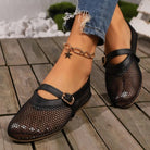 Mesh Ballet Flats for Women – Breathable Summer Mary Jane Shoes - Mason Luxor