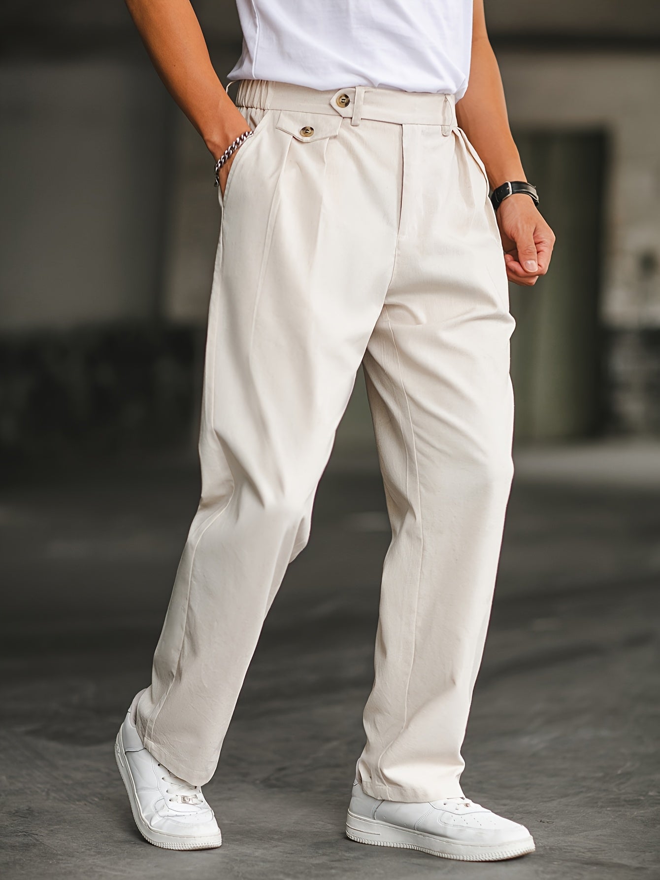 Sant | Linen Straight Pants – Old Money Style Men - Mason Luxor