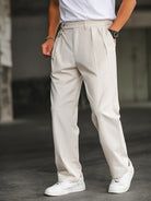 Sant | Linen Straight Pants – Old Money Style Men - Mason Luxor