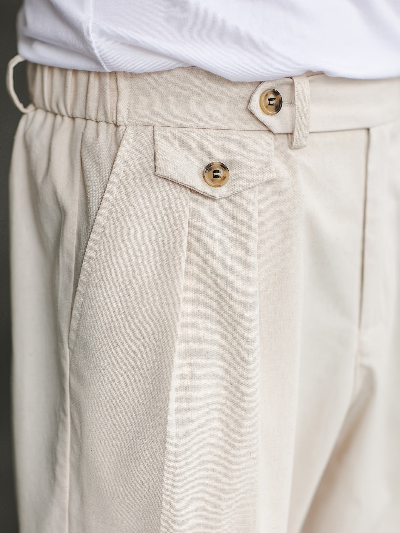 Sant | Linen Straight Pants – Old Money Style Men - Mason Luxor