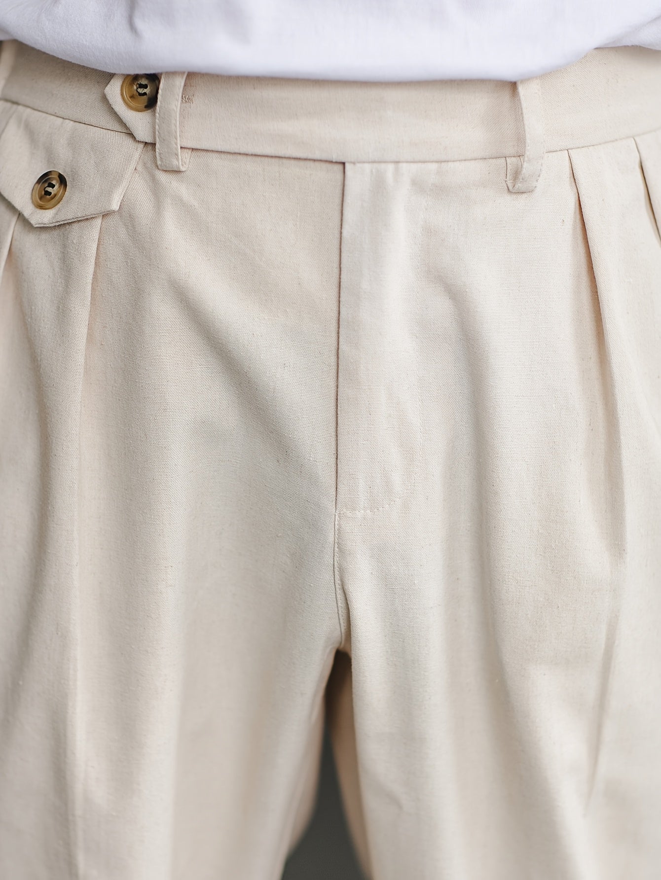 Sant | Linen Straight Pants – Old Money Style Men - Mason Luxor
