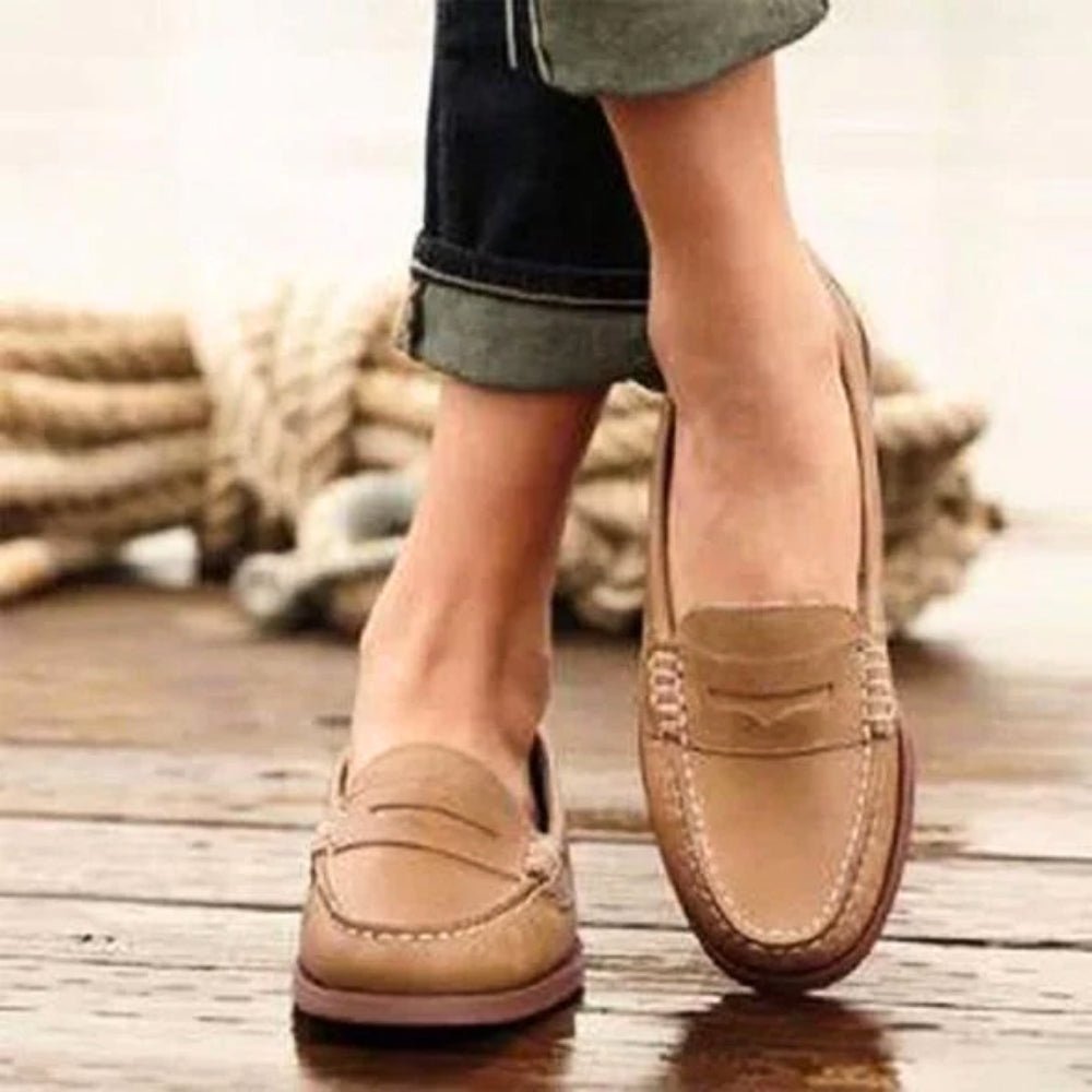 Velessa | Orthopedic Slip - Ons for Women – Soft Leather Fit - Mason Luxor