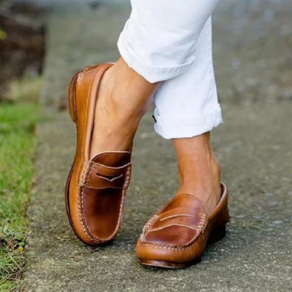 Velessa | Orthopedic Slip - Ons for Women – Soft Leather Fit - Mason Luxor