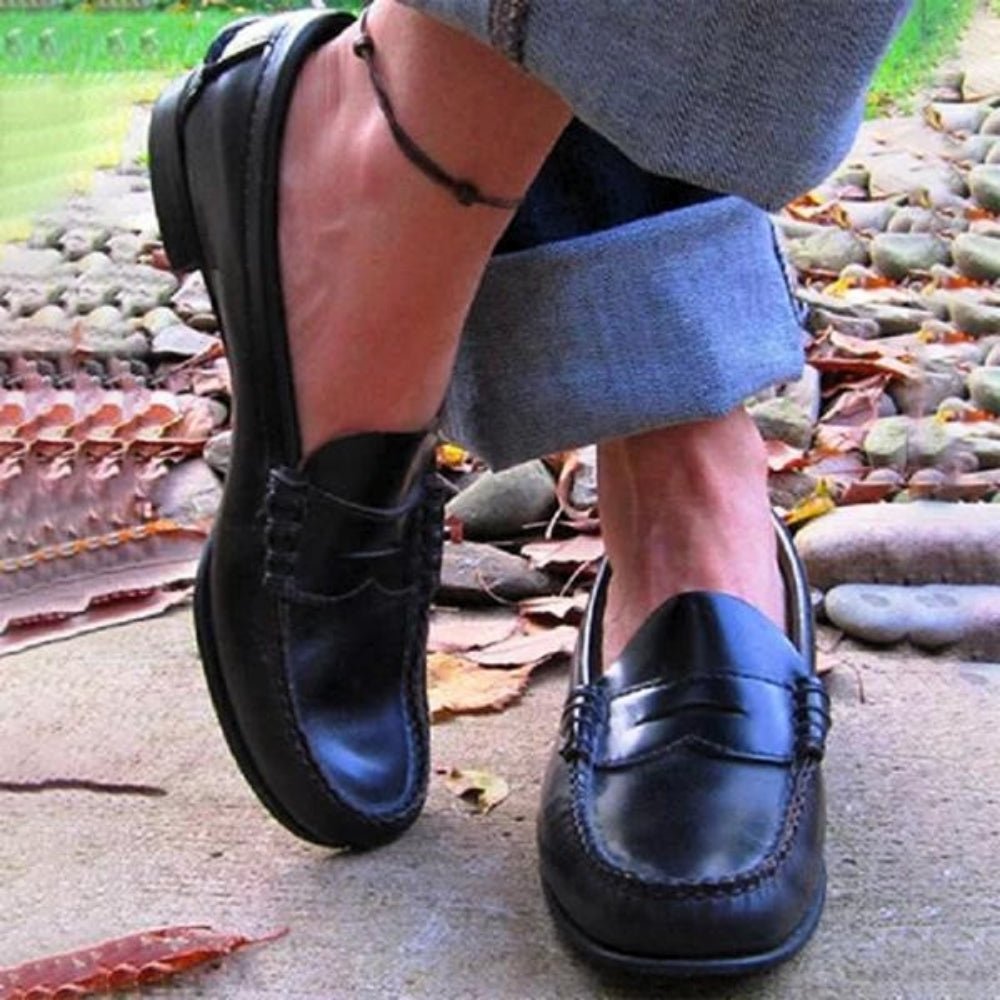 Velessa | Orthopedic Slip - Ons for Women – Soft Leather Fit - Mason Luxor