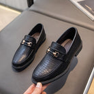 Veyro | Boys Vintage Slip - On Loafers – PU Leather Shoes - Mason Luxor