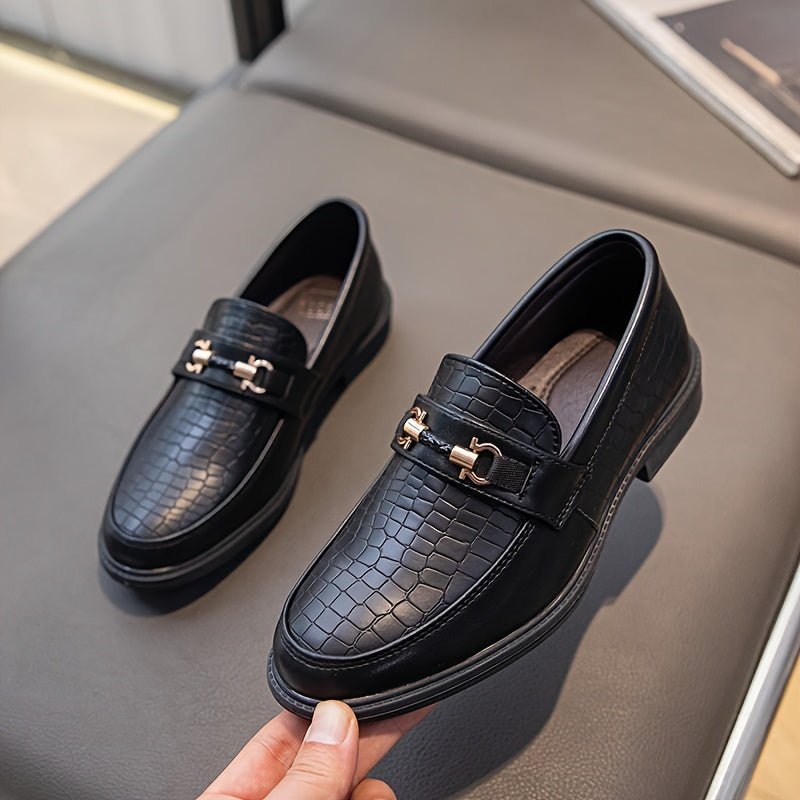 Veyro | Boys Vintage Slip - On Loafers – PU Leather Shoes - Mason Luxor