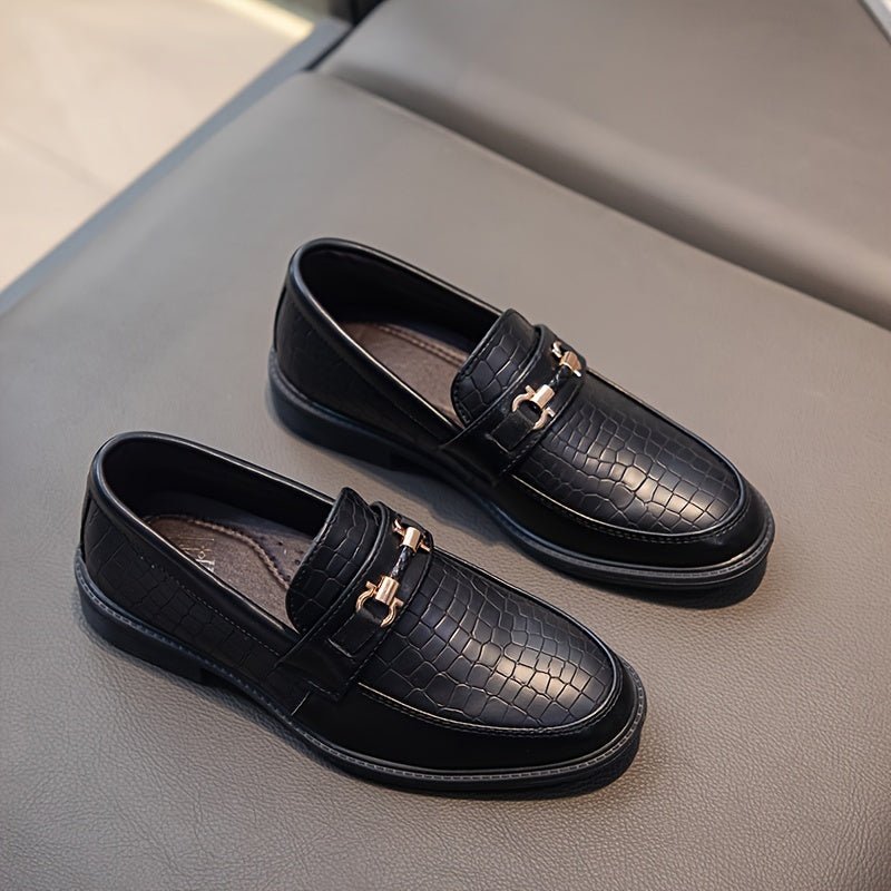 Veyro | Boys Vintage Slip - On Loafers – PU Leather Shoes - Mason Luxor