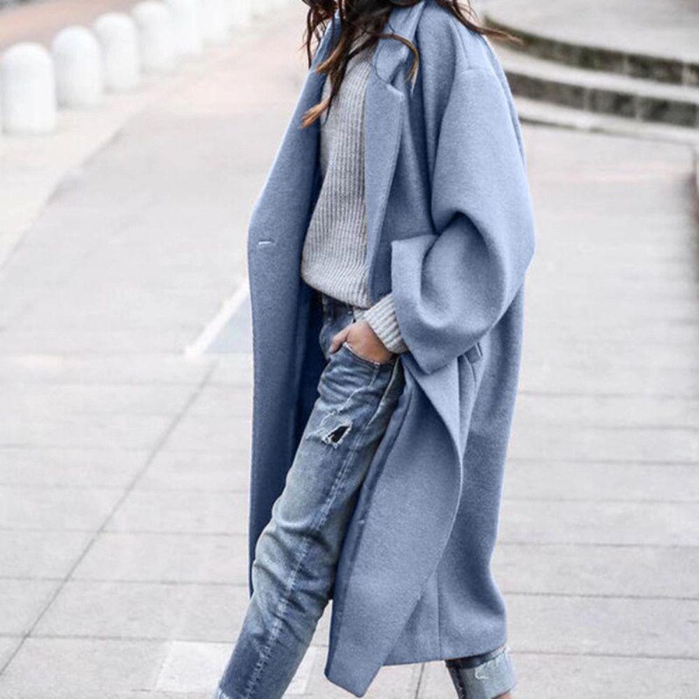 Women Long Winter Coats With Open Front | Oversized - Mason Luxor
