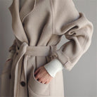 Women Winter Coats With Belted Waist | Long - Mason Luxor
