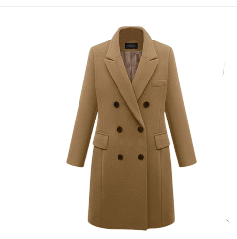 Women Winter Coats With Double - Breasted Buttons | Classic - Mason Luxor