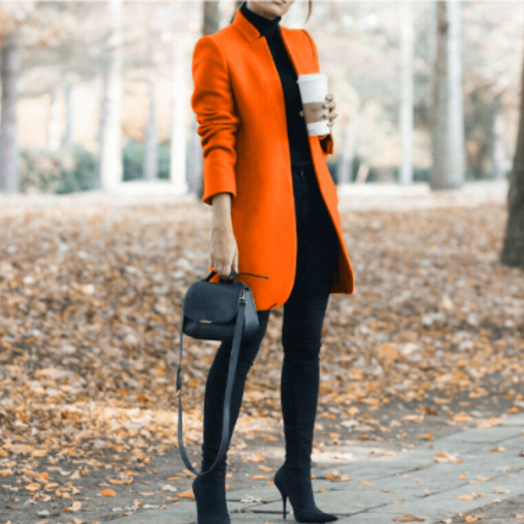 Women Winter Coats With Open Front | Short - Mason Luxor