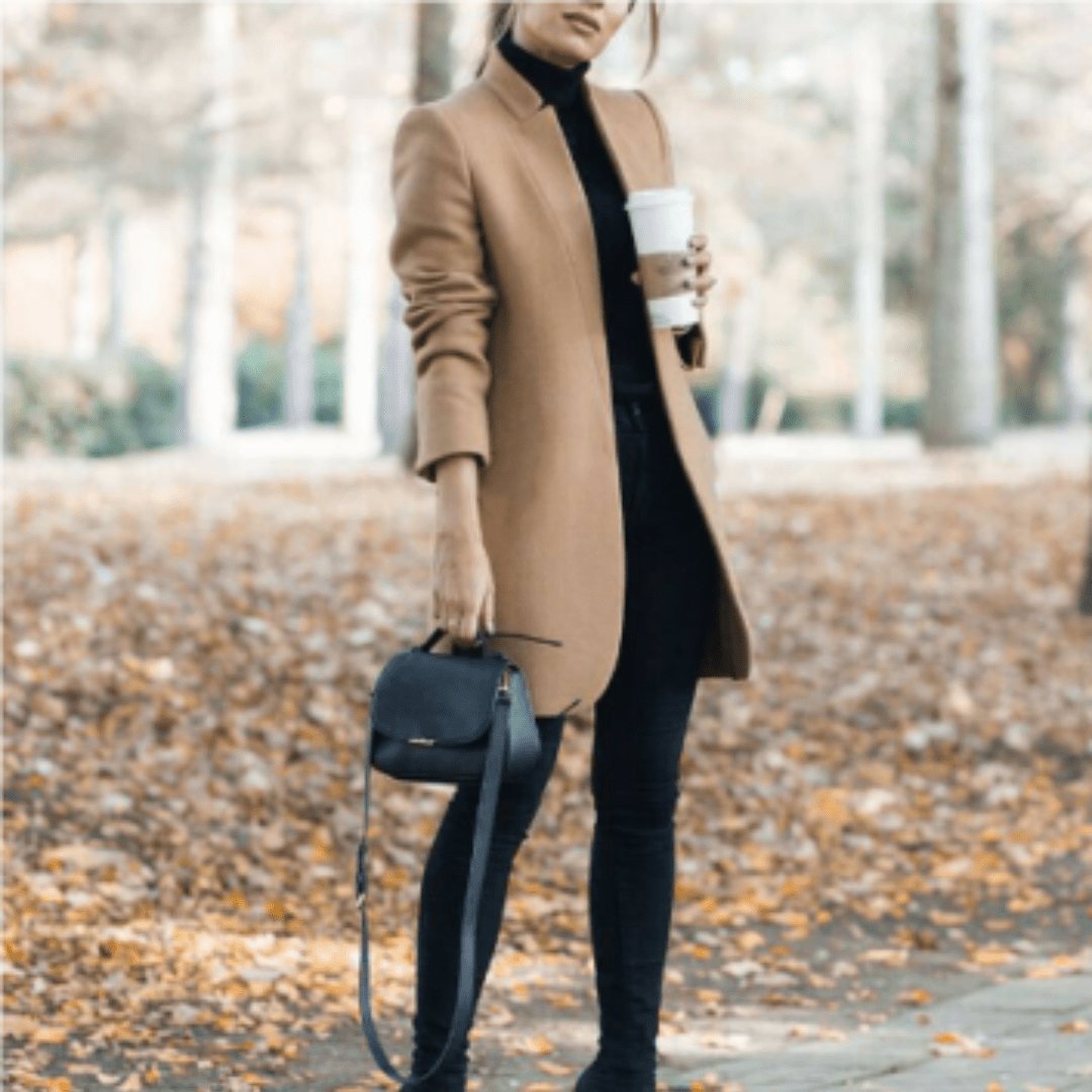 Women Winter Coats With Open Front | Short - Mason Luxor