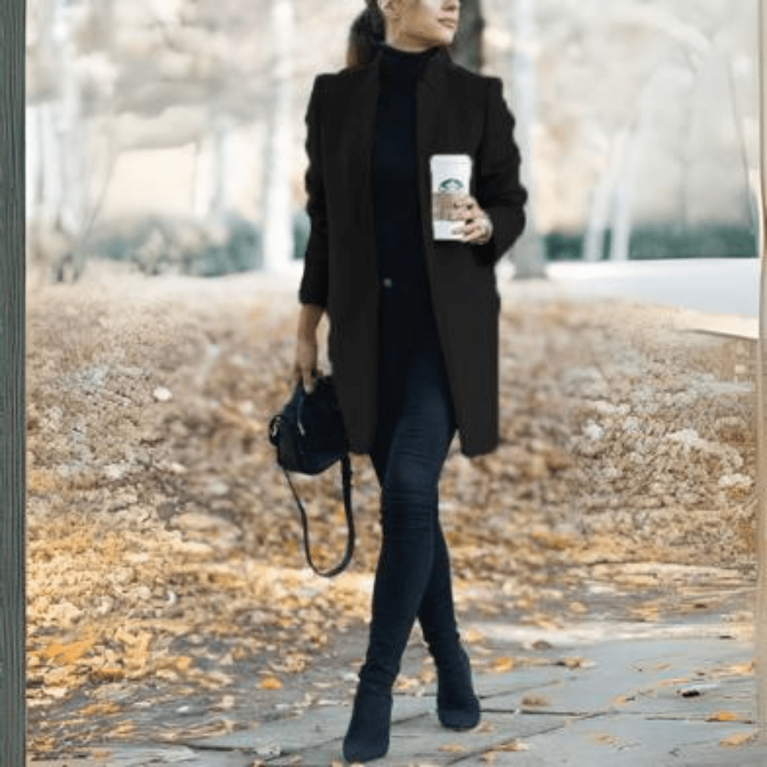 Women Winter Coats With Open Front | Short - Mason Luxor