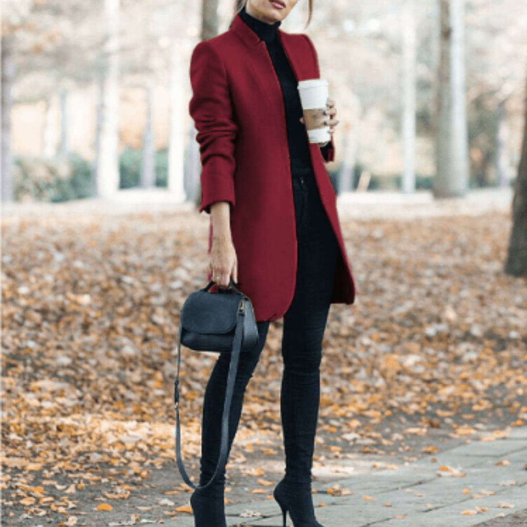 Women Winter Coats With Open Front | Short - Mason Luxor